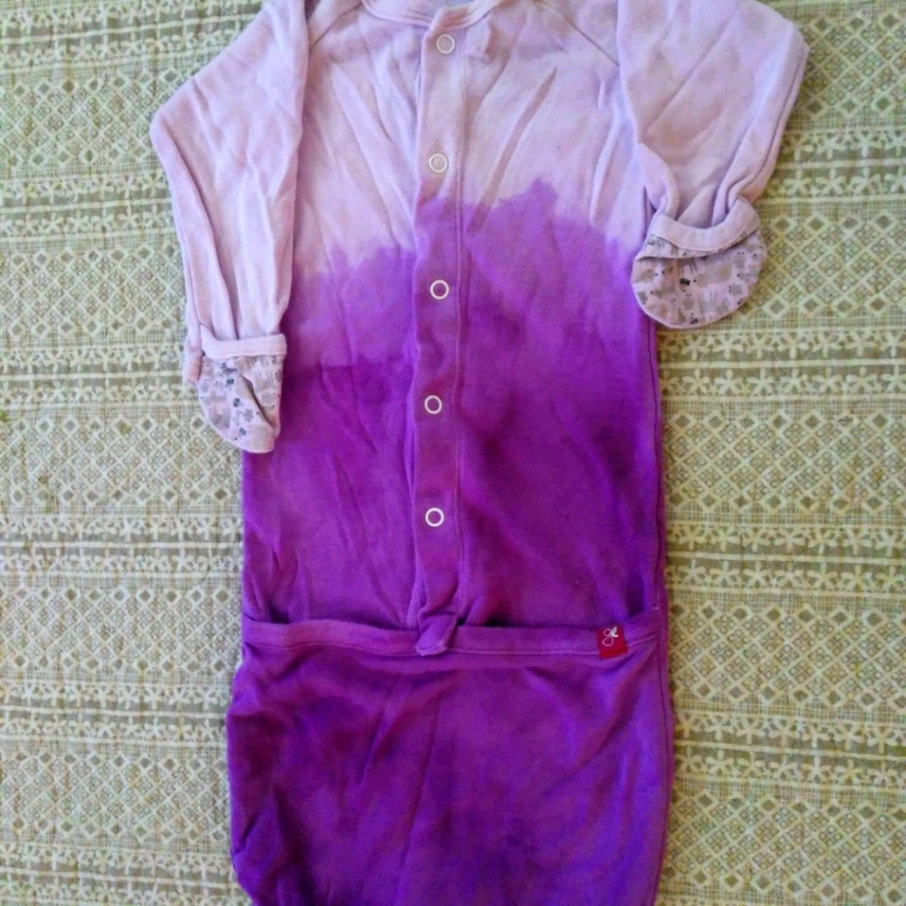 Hand dyed baby sleeper